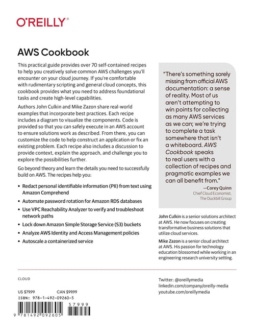 AWS Cookbook: Recipes for Success on AWS 1st Edition