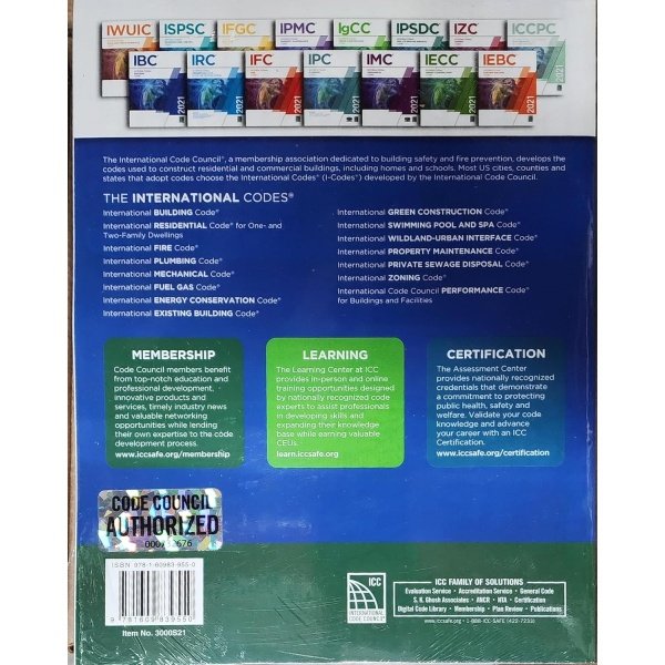 2021 International Building Code (International Code Council Series)