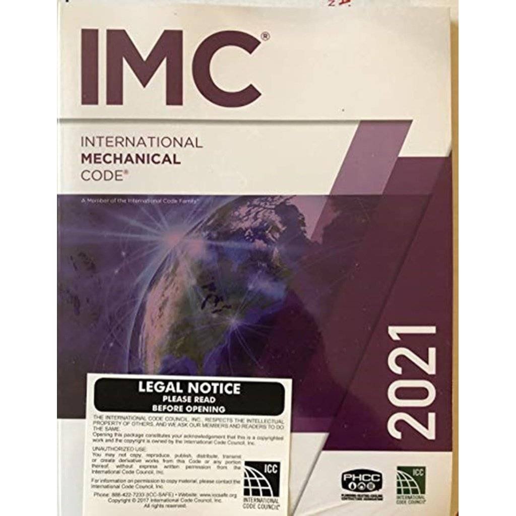 2021 International Mechanical Code (International Code Council Series) 1st Edition