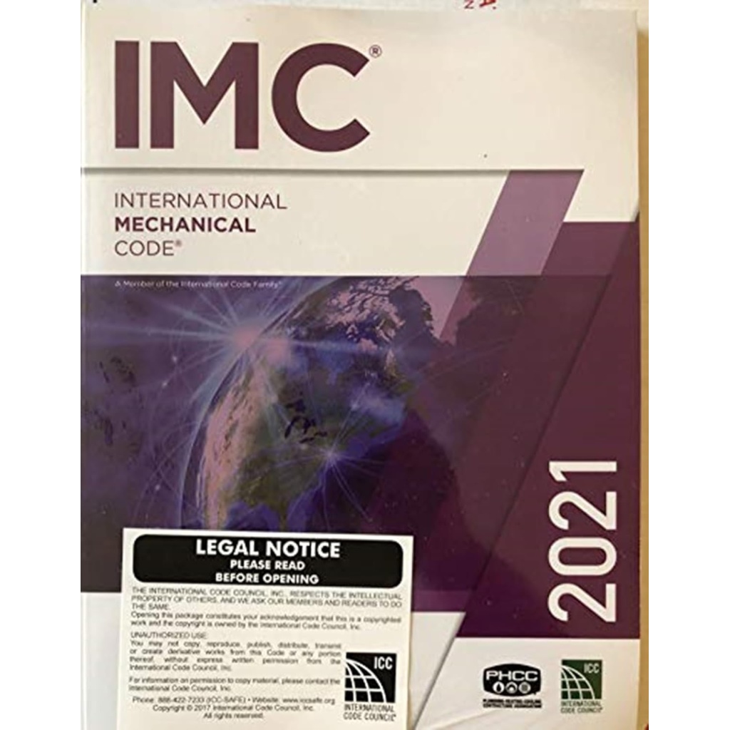 2021 International Mechanical Code (International Code Council Series) 1st Edition