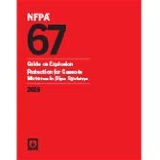 NFPA 67, Guide on Explosion Protection for Gaseous Mixtures in Pipe Systems 2019 ed.