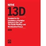 NFPA 13D, Standard for the Installation of Sprinkler Systems in One- and Two-Family Dwellings and Manufactured Homes 2019 ed.